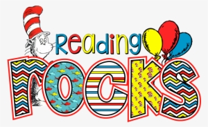 Reading Rocks Clipart - Dr Seuss Reading Clipart