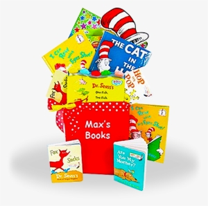 seuss books gift basket for baby - cat in the hat book