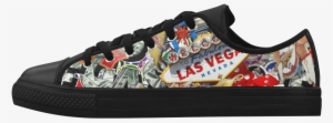 Popular Sights In Las Vegas, Including The Las Vegas - Las Vegas Icons - Gamblers Delig Large Luggage Tag