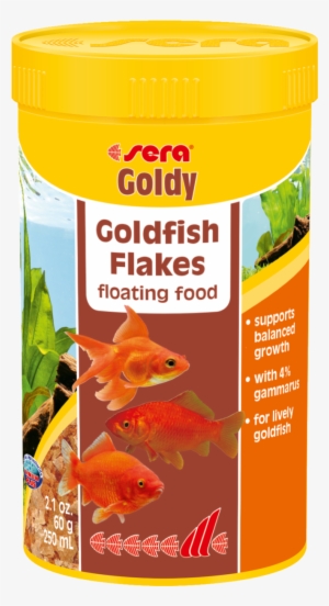00850 Int Sera Goldy 250 Ml Top - Sera Goldy Flake Fish Food 60g
