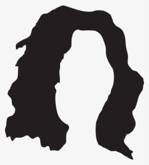 Black Hair Wig Clipart - Black Hair Clipart