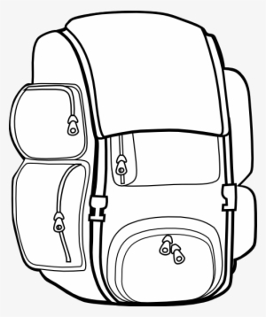 Hiking Clipart Memory 4 Source - Bag Clipart Black And White Png