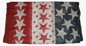 Vintage Muslin Patriotic Stars Bunting For 4th Of July - Patchwork