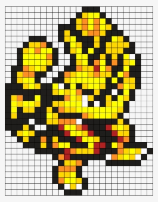 Electabuzz Pokemon Bead Pattern Perler Bead Pattern - Pixel Art Pokemon Electabuzz