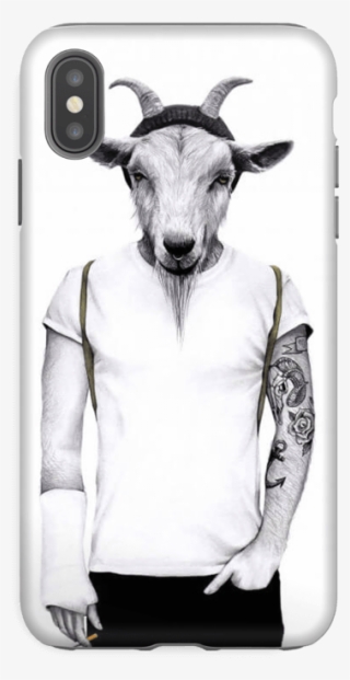Hipster Goat Case Iphone Xs Max Tough - Sanna Wieslander