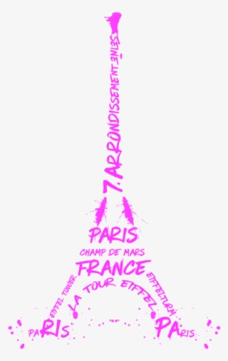 Eiffel Tower Pink By Melanie Viola