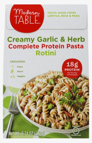 Modern Table Creamy Garlic And Herb Lentil Pasta Meal