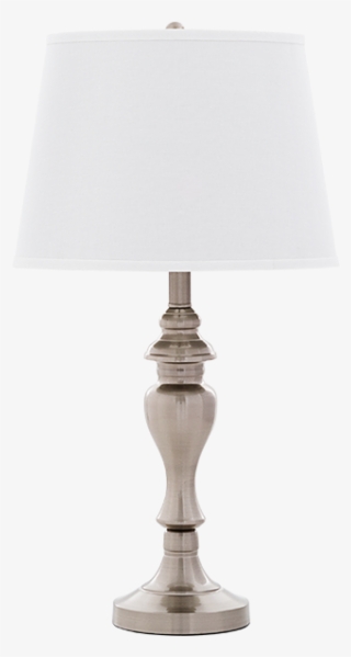 Image For Metal Table Lamp With Ivory Fabric Shade - Lamp