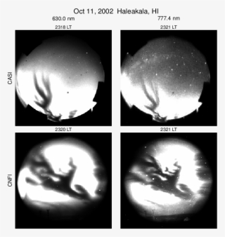 Example Images Of Equatorial Plasma Bubbles Captured