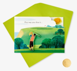 Hole In One Golfer Mini Pop Up Birthday Card - Greeting Card