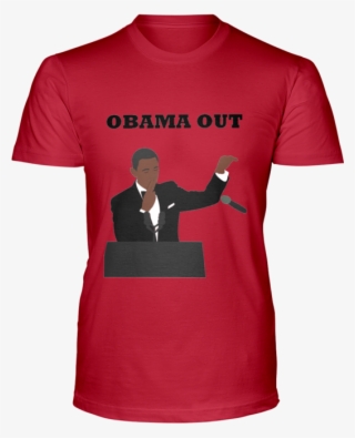 "obama Out" Mic Drop Ultra Cotton T-shirt - Genius At Work Sign
