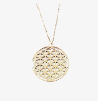 Flower Of Life Necklace 14k Gold - Necklace