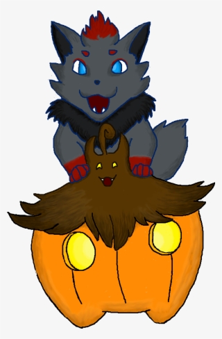 Zorua And Pumpkaboo