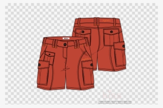 Cargo Shorts Vector Clipart Shorts Clothing Drawing - Green Bay Packers Clipart Logo