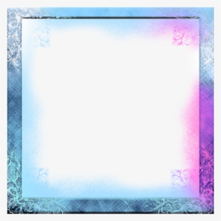 Mq Blue Pink Ice Frame Frames Border Borders - Blue