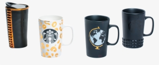 As Usual, It Isn't Just About The Holiday Collection - Starbucks 2015 Black Globe World Ceramic Coffee Mug,