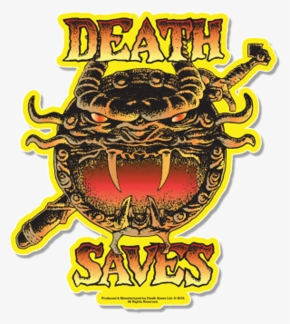 D&d 80's Cartoon Dragon Shield Sticker - Yellow