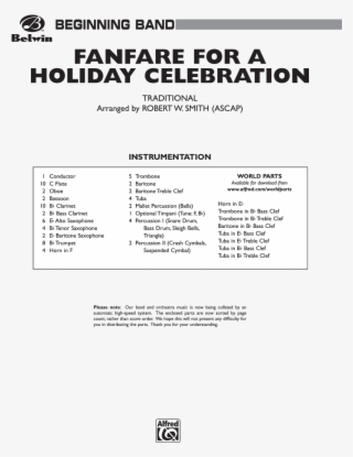 Fanfare For A Holiday Celebration Thumbnail - Rings Of Saturn Sheet Music