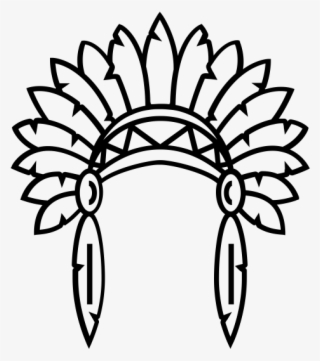 Native American Headdress Rubber Stamp - Native American Headdress Png