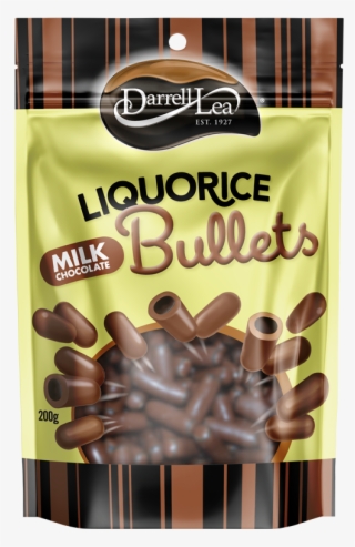 Darrell Lea Liquorice Milkchocolate Bullets 200g Web