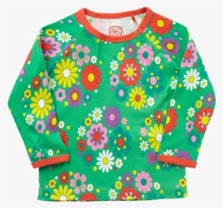 Ej Sikke Lej Hippie Flowers T-shirt Green - Sweater