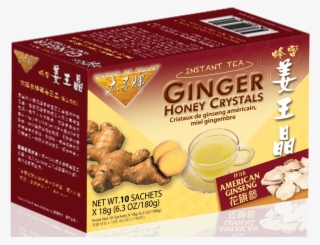 Ginger Honey Crystals Instant Tea With American Ginseng