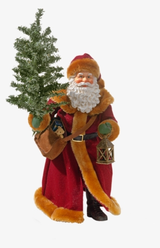 Santa Claus With Tree And Lantern - Santa Claus