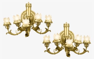 5-light Brass Wall Sconces - Sconce