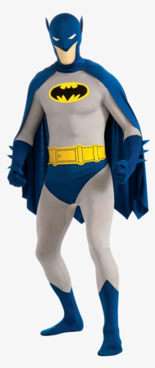 Second Skin Batman Costume - Batman Skin Suit Mens Costume