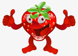 Emoticon, Emoji, Fruits And Vegetables, Eating Healthy, - مجسم فراوله