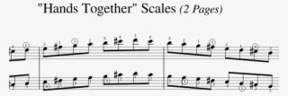 Anzca Grade 1 "hands Together" Scales Sheet Music For - Sheet Music