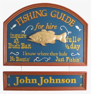 Custom Plaque With Personalized Name Board - Fishing