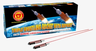 Triple Whistling Bottle Rocket With Report - Keystone Fireworks