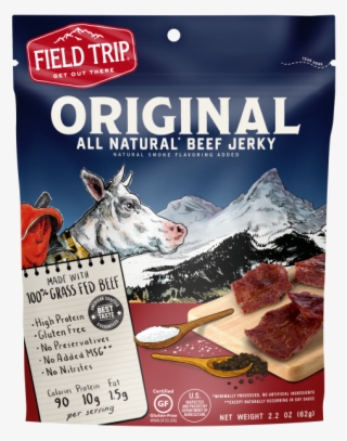 Premium - Field Trip - Grass-fed Beef Jerky Teriyaki - 2.2 Oz.