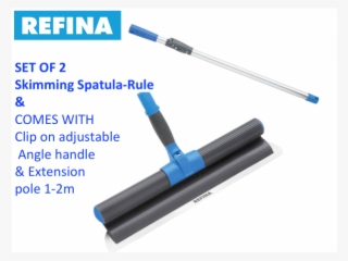 Refina Flexi Trowel Deal 12" & 16” Smoothing Blade - Refina 228098 16 Skimming Spatula-rule