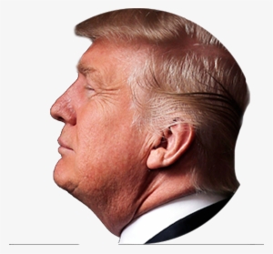 Donald Trump, His Children, And 500 Potential Conflicts - Trump Head Profile Transparent