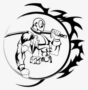 Deadpool Tattoo By Rox Clipart Royalty Free