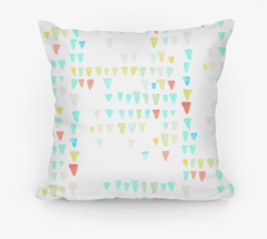 Watercolor Triangles Pillow - Camping Throw Pillows