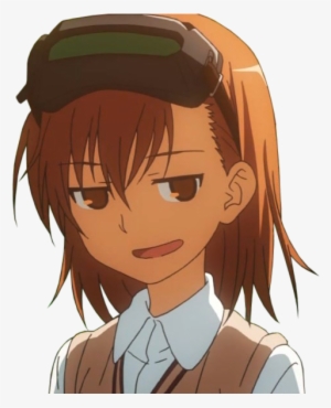 Mikoto Misaka Face Facial Expression Human Hair Color - Smug Anime Face Png