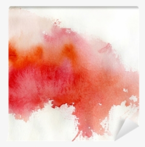 Red Spot, Watercolor Abstract Hand Painted Background - Red Watercolour