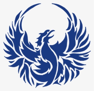 Blue Phoenix Logos Clipart Black And White Download - Phoenix Decal Roblox