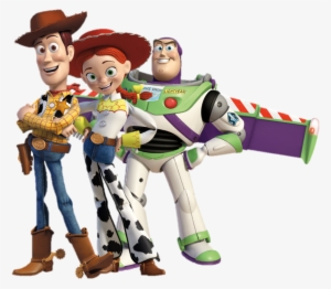 Vector Black And White This Franchise Was Created By - Woody Buzz Y Jessie