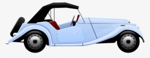 Blue Vw Bug With Surfboard Clipart - Vintage Cars Clip Art Free
