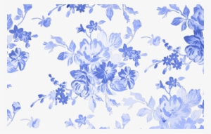 Clipart Blue Floral Watercolor Background - Blue Floral Vector Designs Png