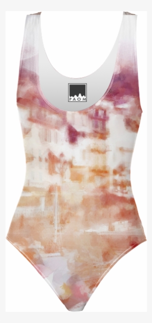 Fisherman's Town Abstract Watercolor Swimsuit $98 - Maillot