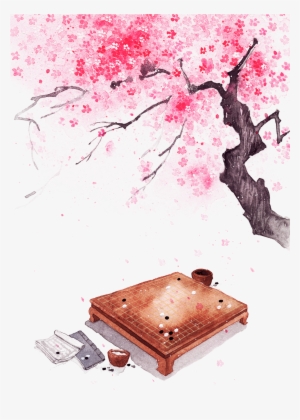 Drawing Chinese Watercolor - Chinese Peach Tree Painting