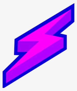 Lightning Bolt Green Lighting Bolt Clip Art At Vector - Purple Lightning Bolt Logo