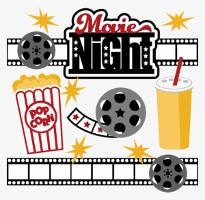 Movie Night Svg Collection Svg Files For Scrapbooking - Movie Night Clip Art