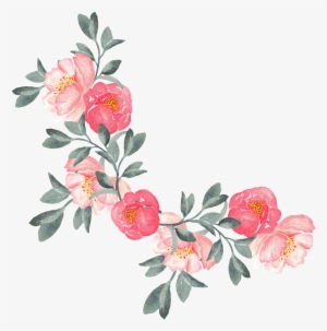 Watercolor Flowers - Hand Painted Flowers Png