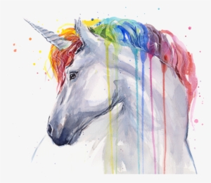 Bleed Area May Not Be Visible - Unicorn Rainbow Watercolor